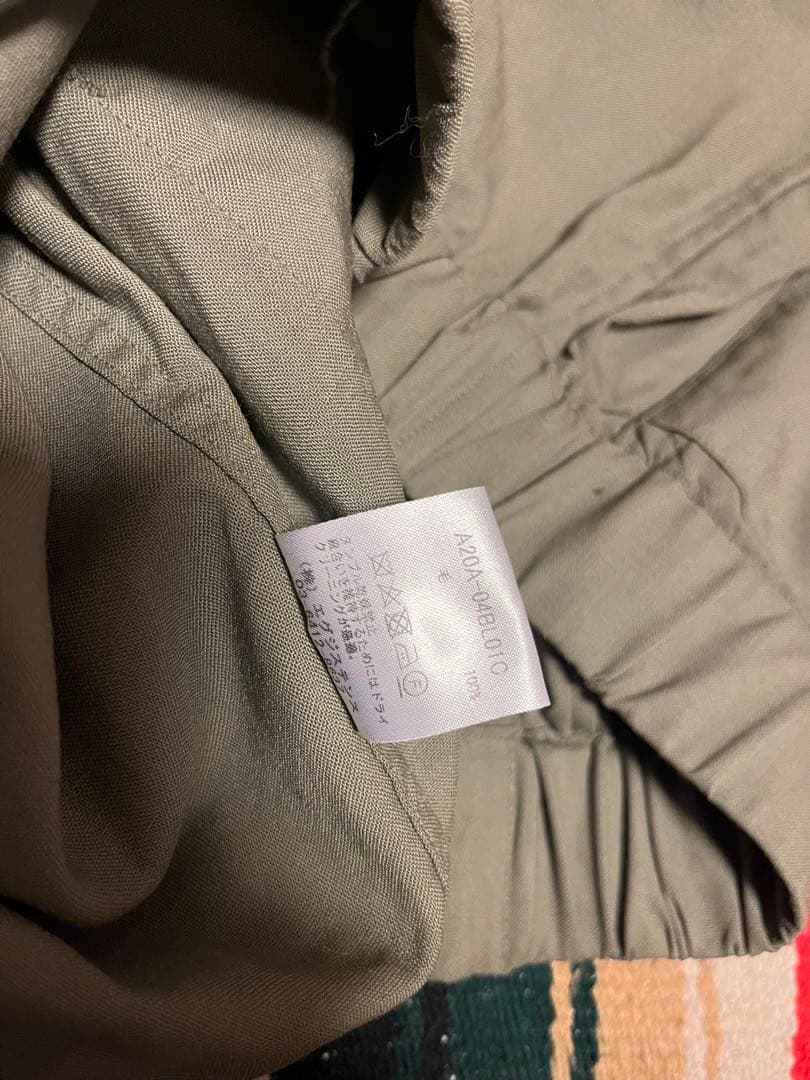 MARKAWAREフライトジャケットオーガニックウールTROPICAL 20ss