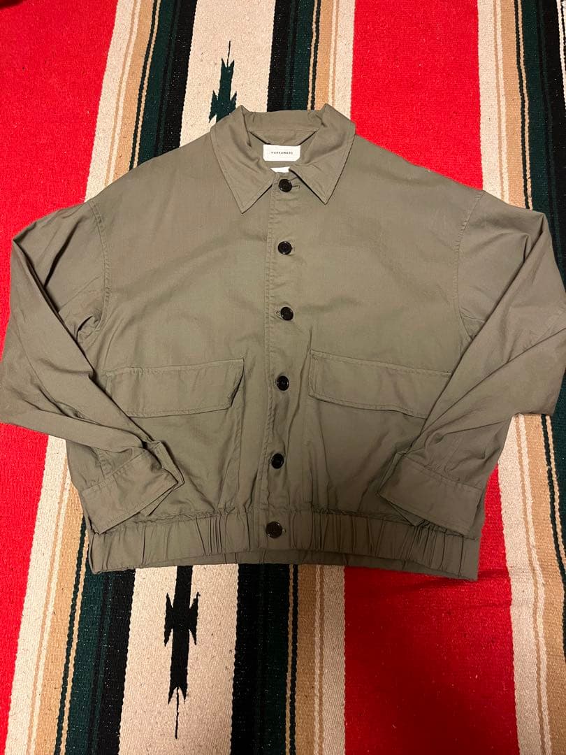 MARKAWAREフライトジャケットオーガニックウールTROPICAL 20ss