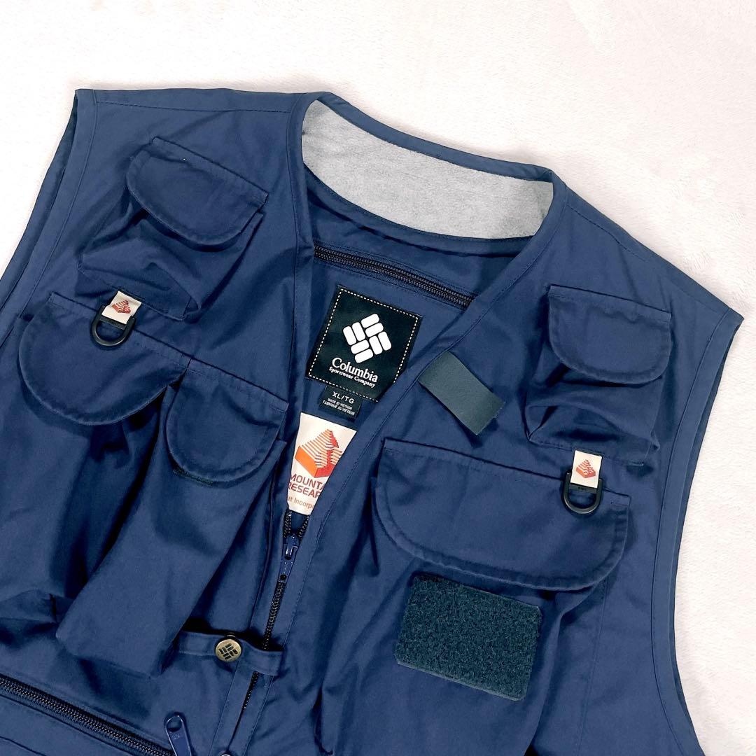 【極美品•XL】 マウンテンリサーチ×コロンビア フィッシングベスト ネイビー