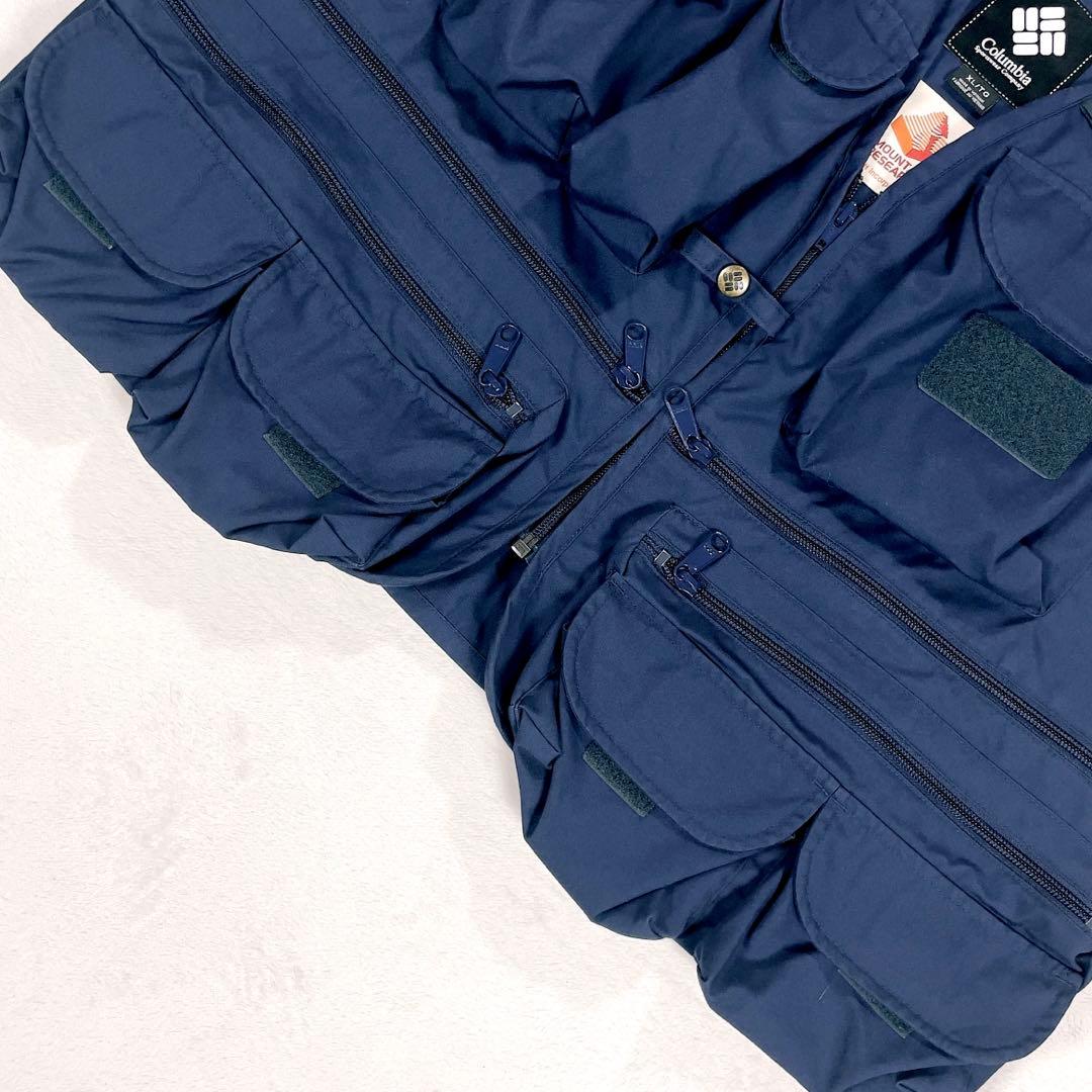 【極美品•XL】 マウンテンリサーチ×コロンビア フィッシングベスト ネイビー