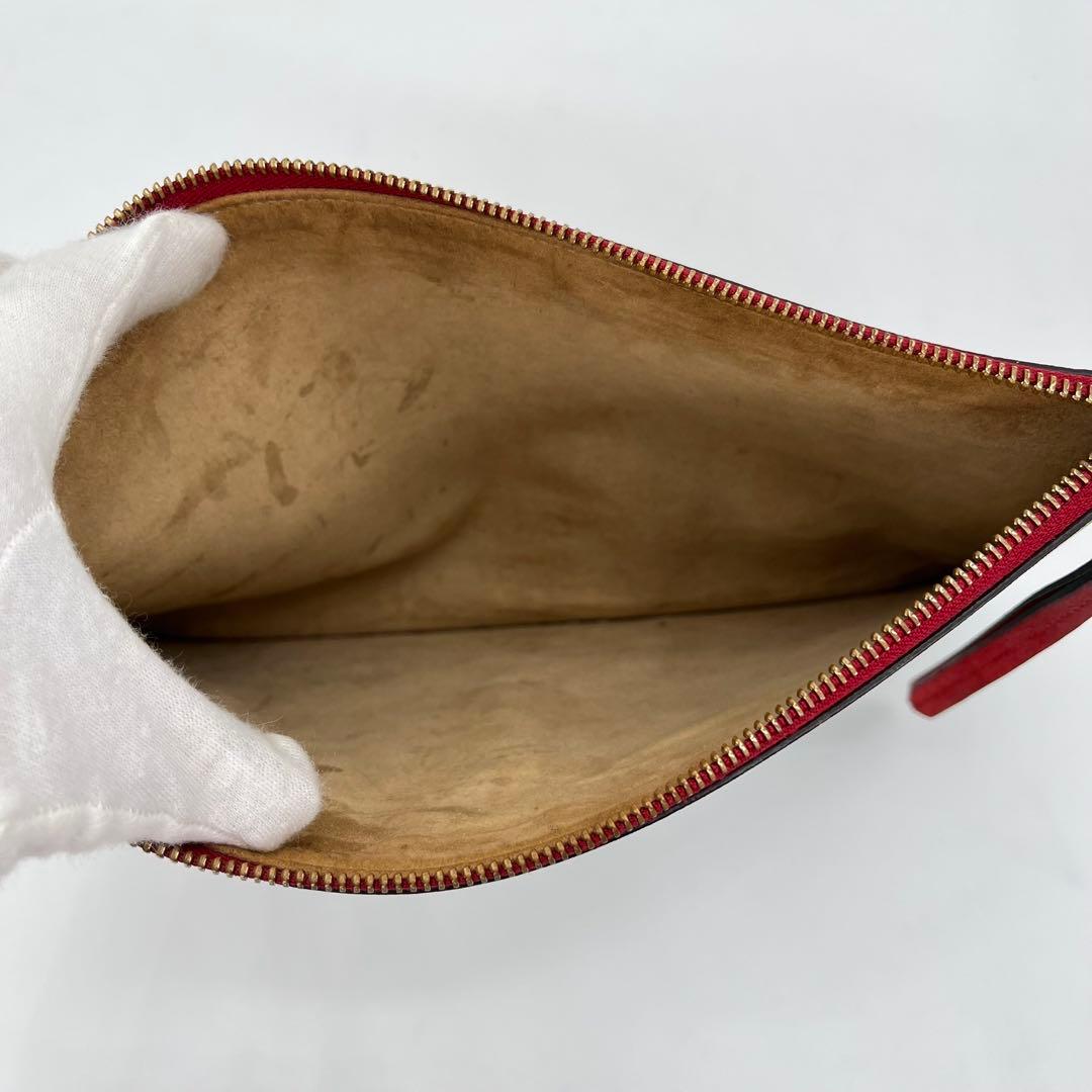 GUCCI セカンドバッグ GGスプリーム ブルームス ロゴ型押し 付属品付き