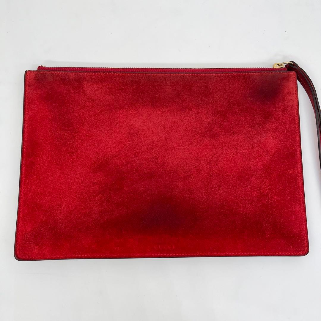 GUCCI セカンドバッグ GGスプリーム ブルームス ロゴ型押し 付属品付き