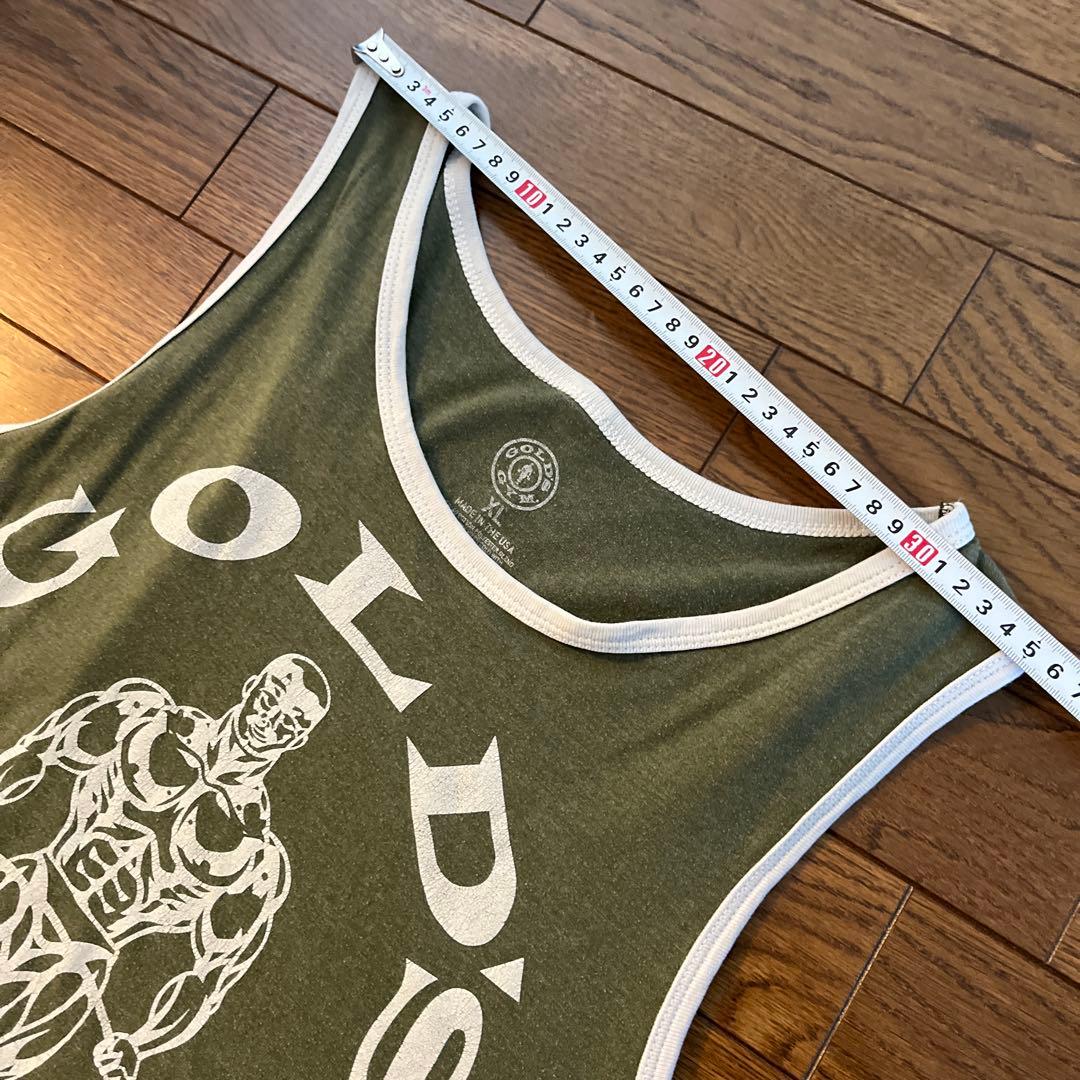 ゴールドジム　リンガータンクトップ　gold's gym 鈴木雅　グリーン　緑