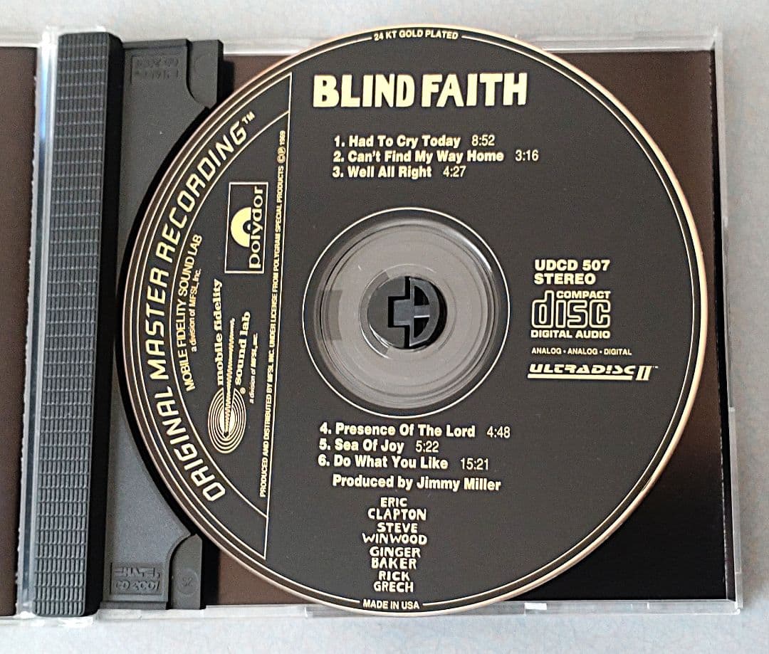 貴重エリッククラプトン参加 ブラインドフェイスMFSL 輸入盤GOLD CD