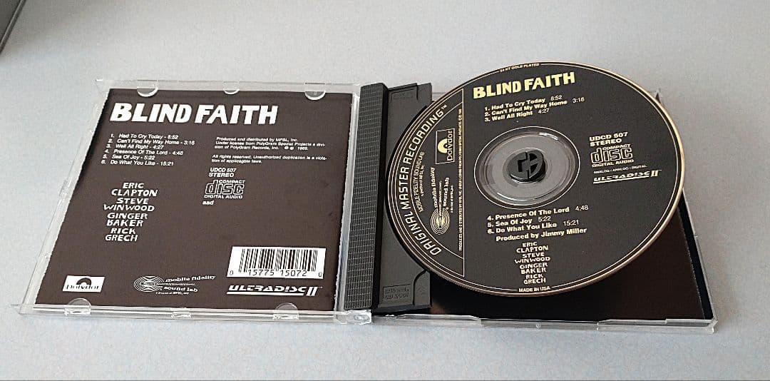 貴重エリッククラプトン参加 ブラインドフェイスMFSL 輸入盤GOLD CD
