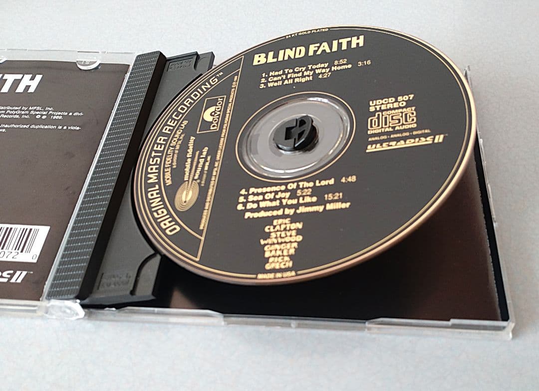 貴重エリッククラプトン参加 ブラインドフェイスMFSL 輸入盤GOLD CD