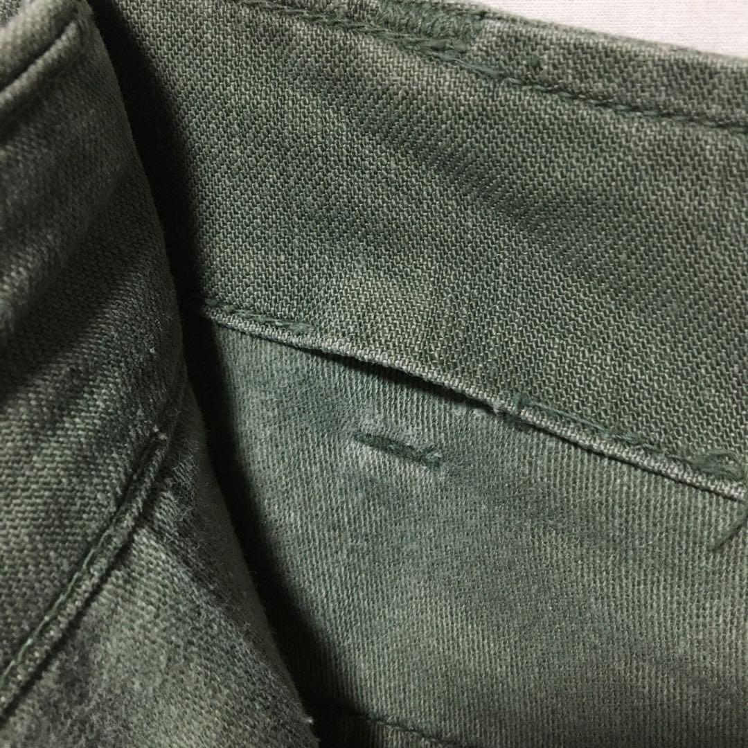 60s ベイカーパンツ コットン100 ボタンフライ us army オリジナル