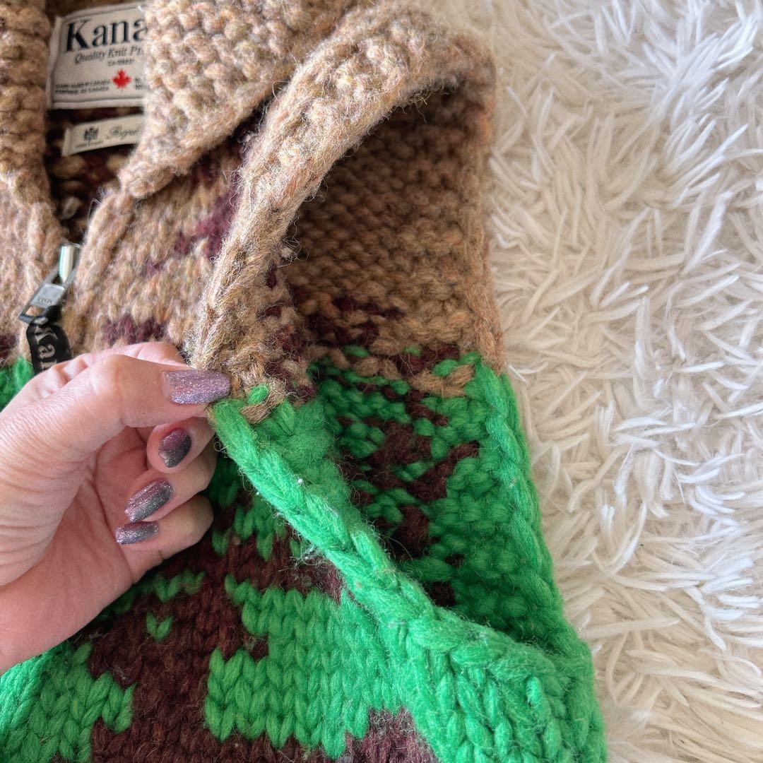 kanata ロペピクニックコラボ カウチンベスト ウール100% カナダ製