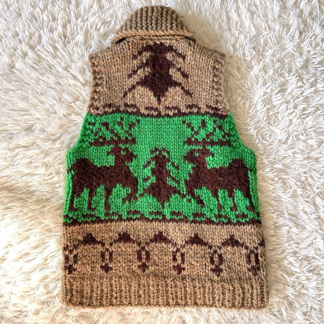 kanata ロペピクニックコラボ カウチンベスト ウール100% カナダ製