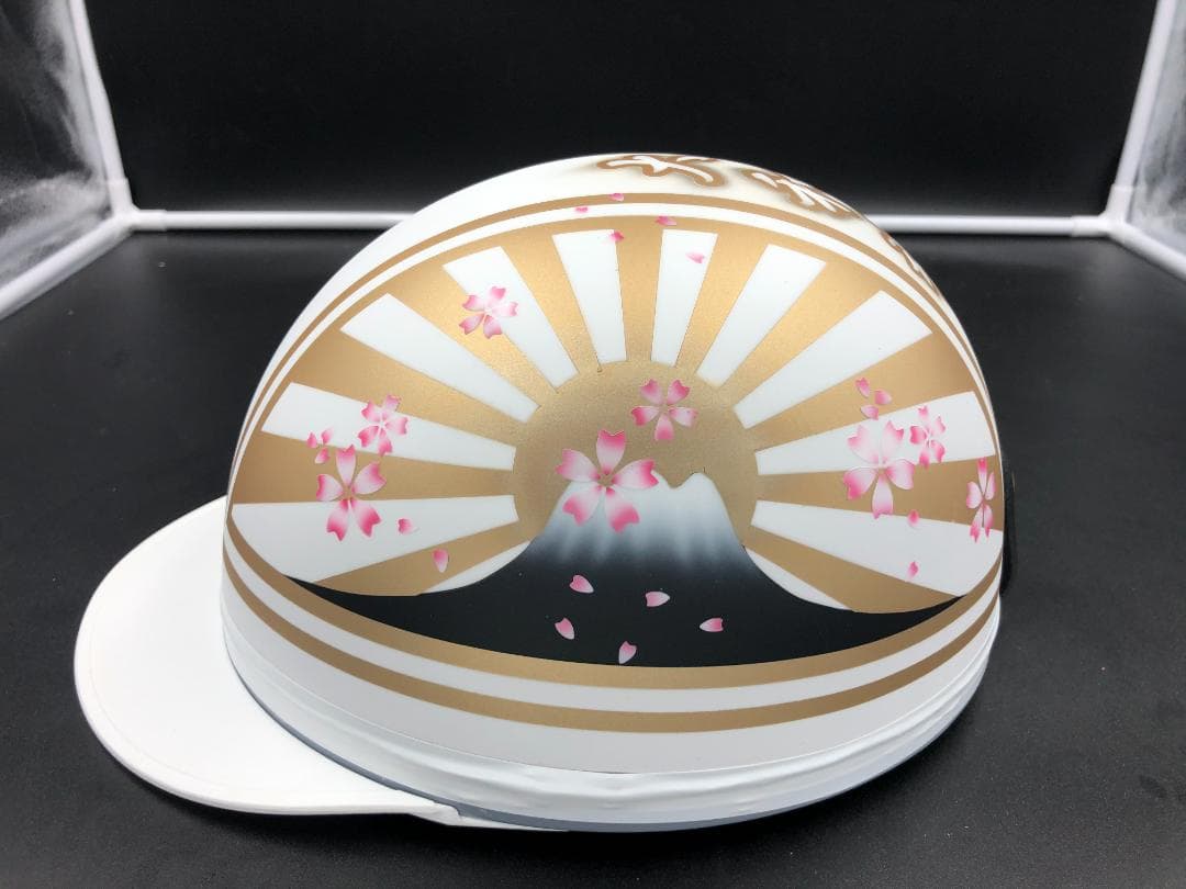 コルク半　カスタム　富士日章　三つボタン　白金　艶消し　桜　高級クリヤ送料無料