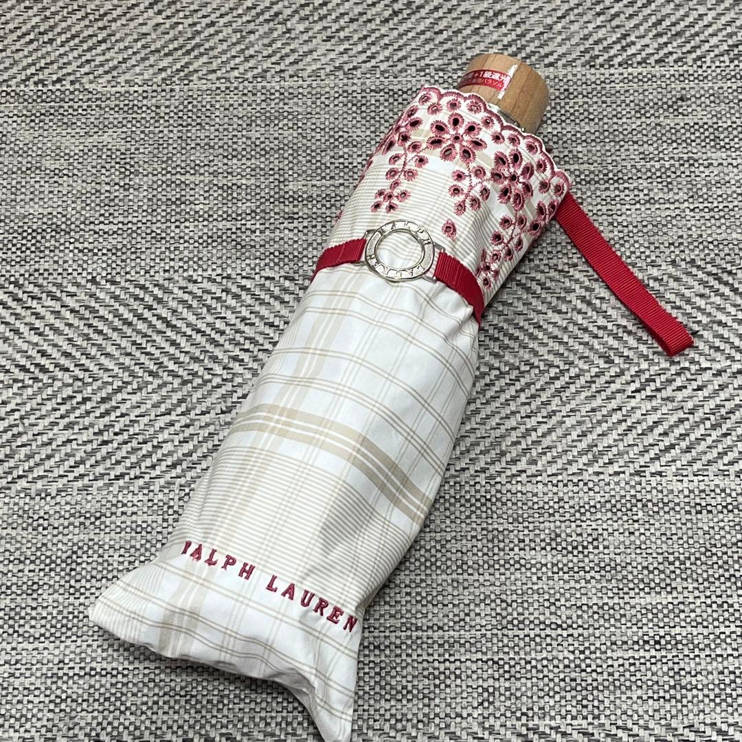 美品　Ralph Lauren ラルフローレン　遮熱1級遮光晴雨兼用パラソル