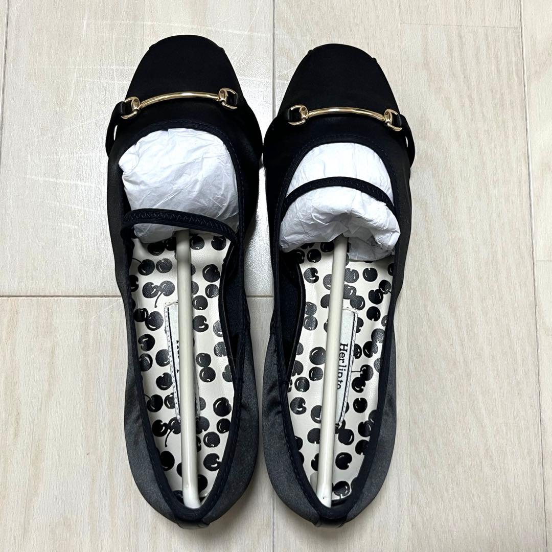 【新品未使用】Her lip to/チェリー　メリージェーンフラットシューズ