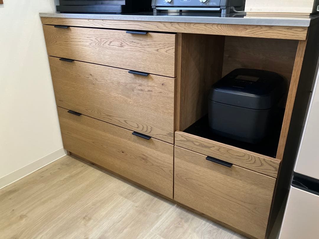 unico ウニコ ADDAY(アディ)　キッチンカウンター W1230 食器棚