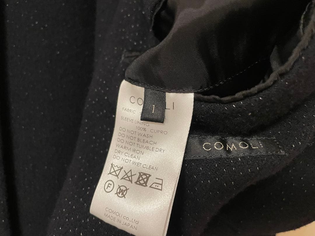 20aw comoli ウールピンシルクジャケット サイズ1