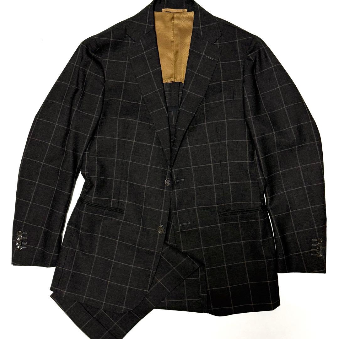 Stile Latino スティレラティーノ　ダークブラウンスーツ　48