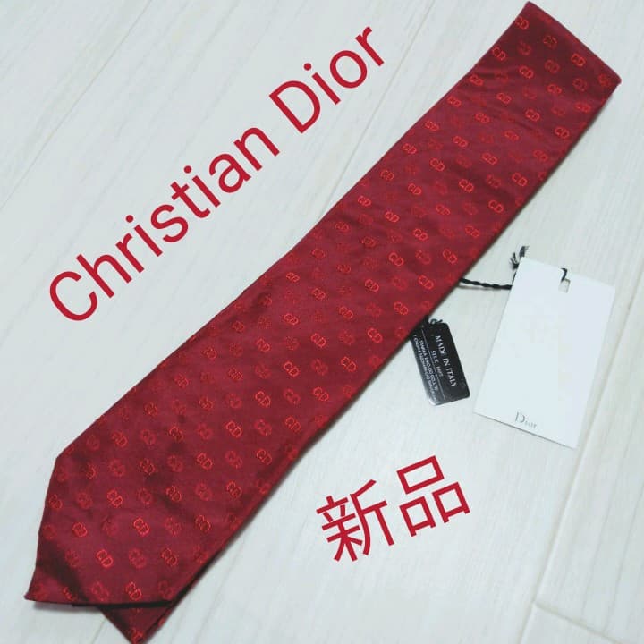 新品タグ付 ChristianDiorクリスチャンディオール ネクタイ ビジネス