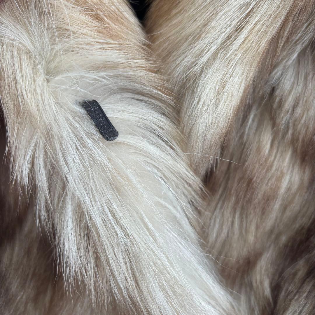 リアルファー 毛皮コート ECHTER PELZ シャドーフォックス 36