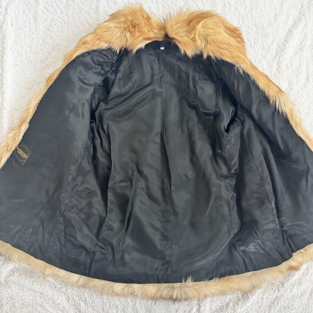 リアルファー 毛皮コート ECHTER PELZ シャドーフォックス 36