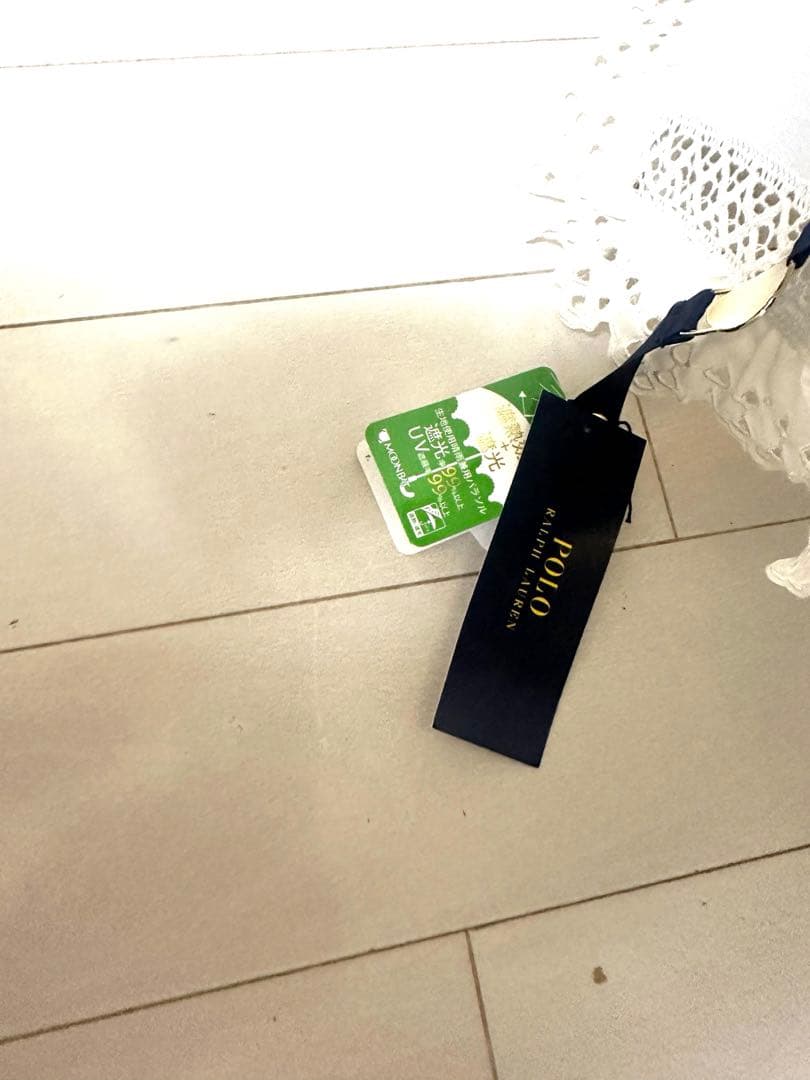 【新品未使用】ポロ　日傘　晴雨兼用傘 長傘 ホワイト　ラルフ