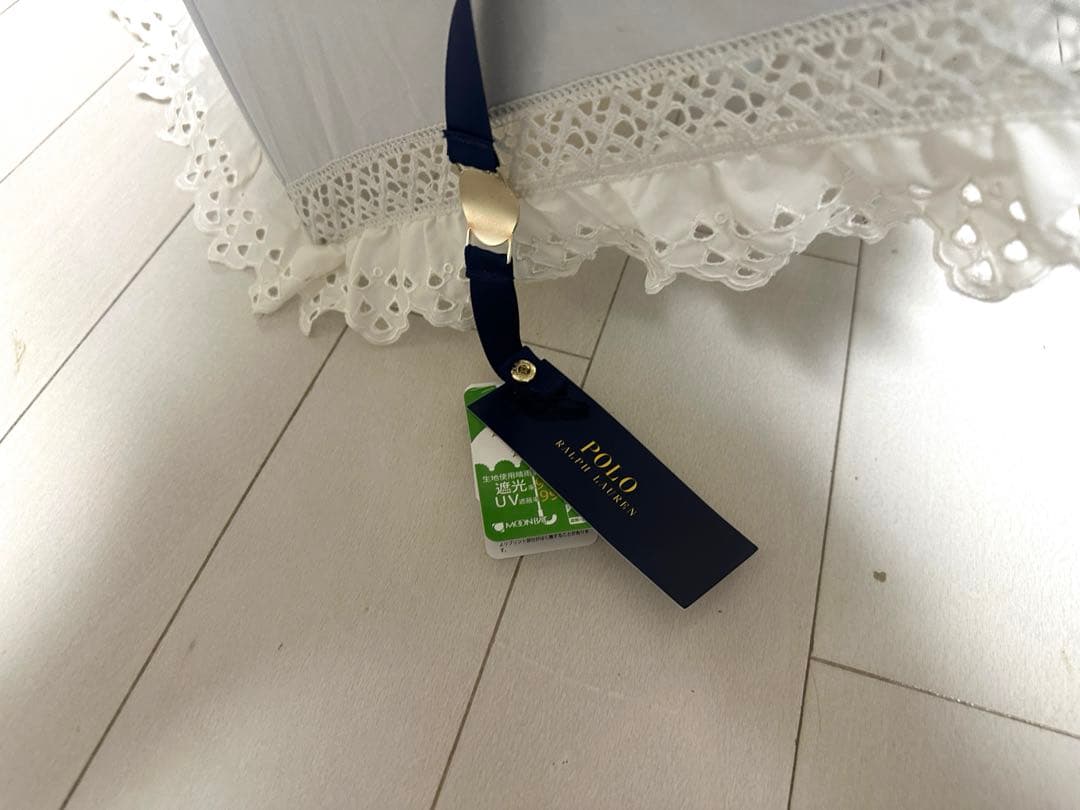 【新品未使用】ポロ　日傘　晴雨兼用傘 長傘 ホワイト　ラルフ