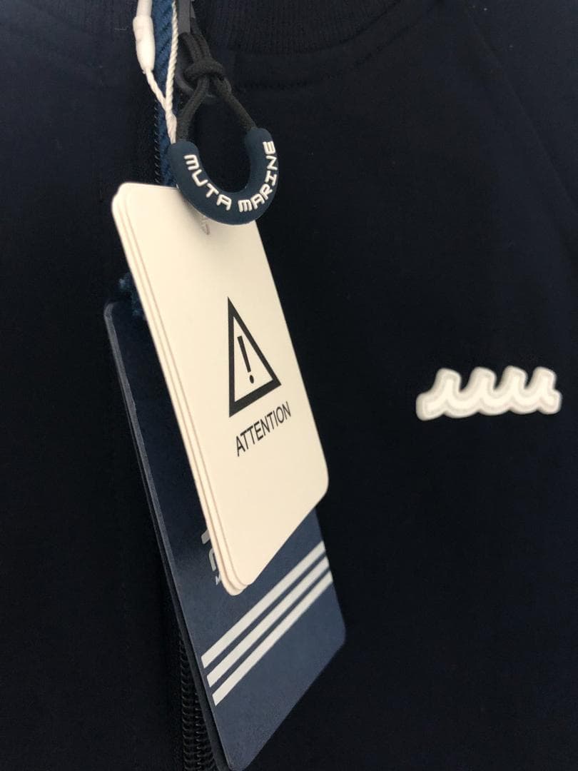 未使用 muta レディース ポンチブルゾン ダブルジップ ブルゾン 紺ネイビー