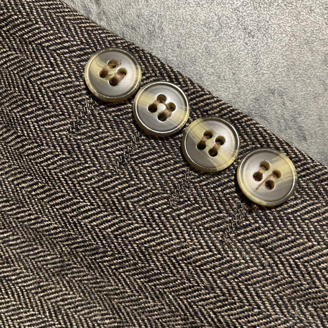 【希少】Christian Dior 極上 ヘリンボーン織 セットアップスーツ