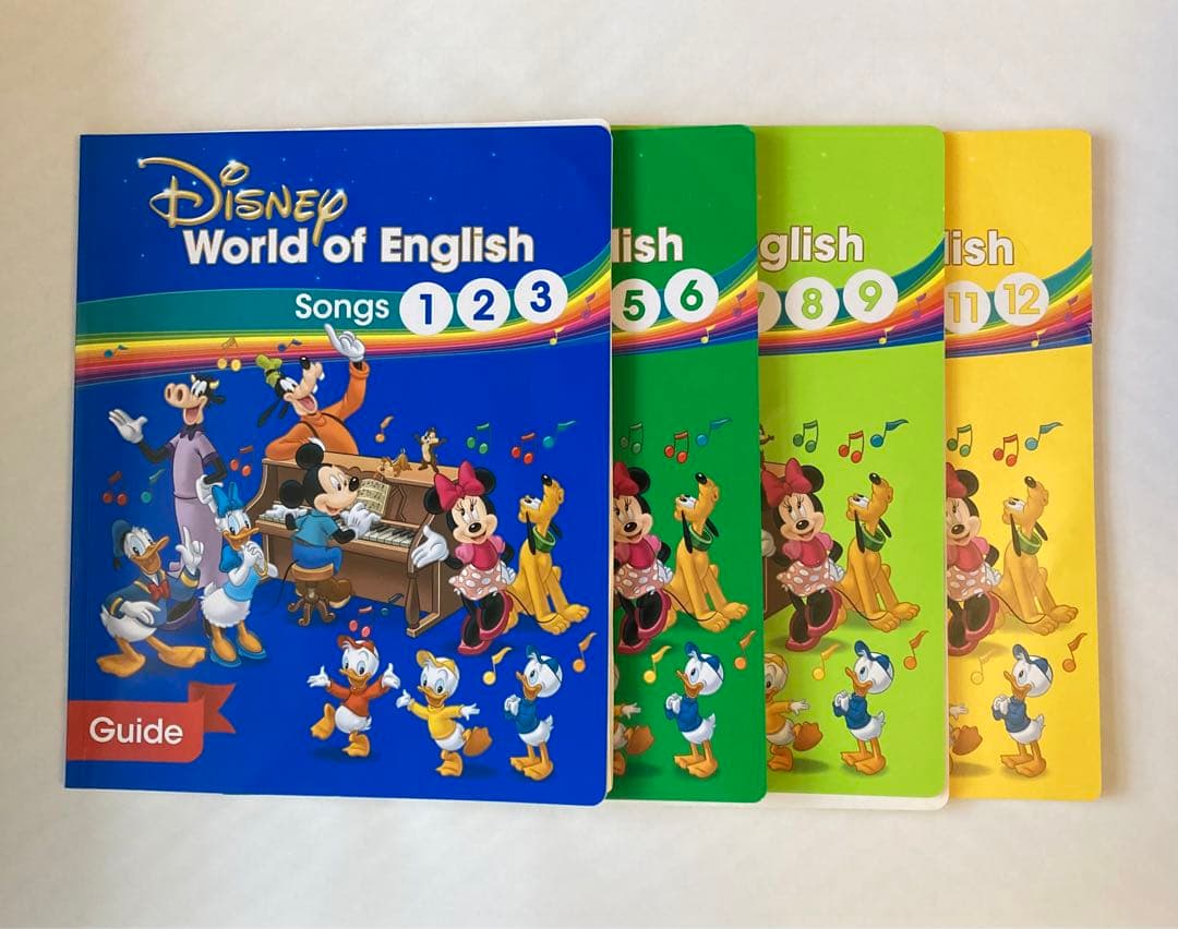 DWE 最新版　シングアロン　CD・教本セット 1〜4