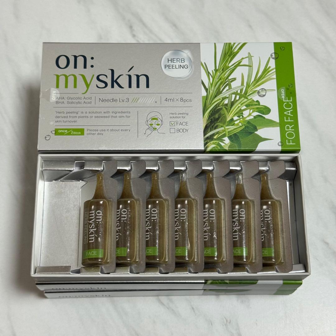 on: myskin オンマイスキン ハーブピーリング フェイス用 5箱+7個