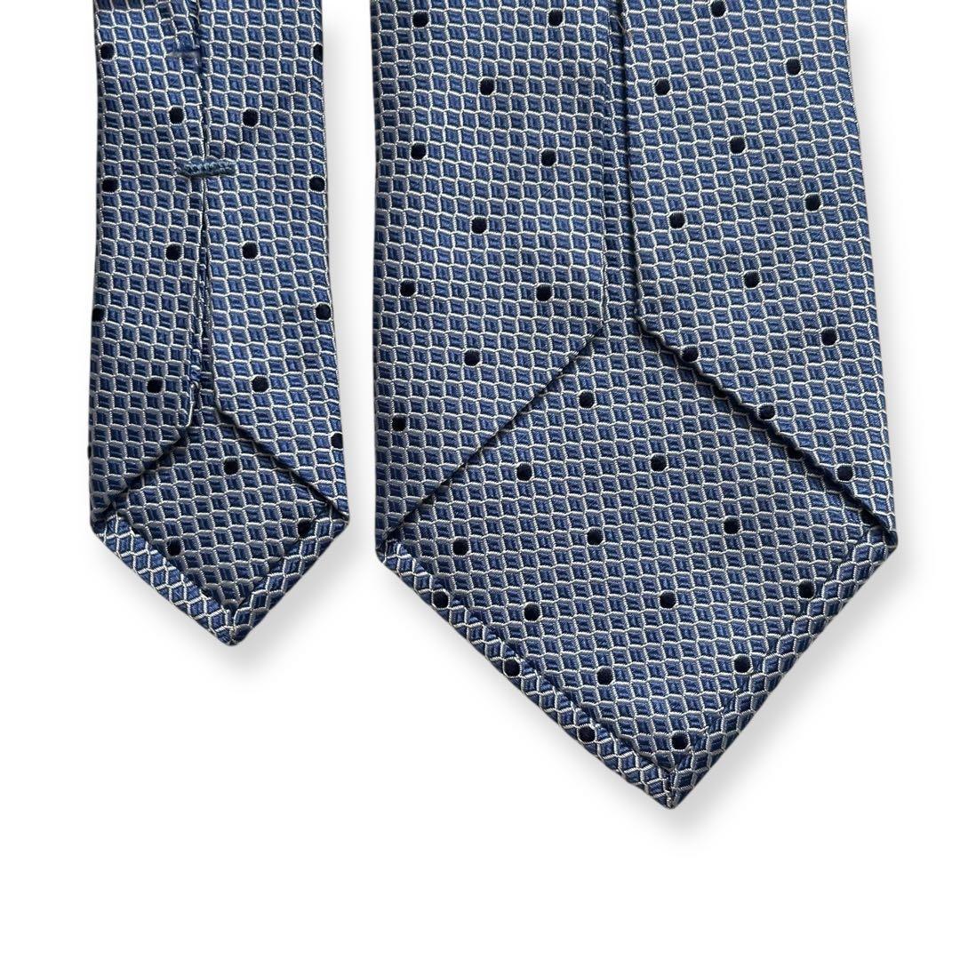 美品✨エルメネジルドゼニア　ネクタイ　トリプルエックス　光沢感　【A】