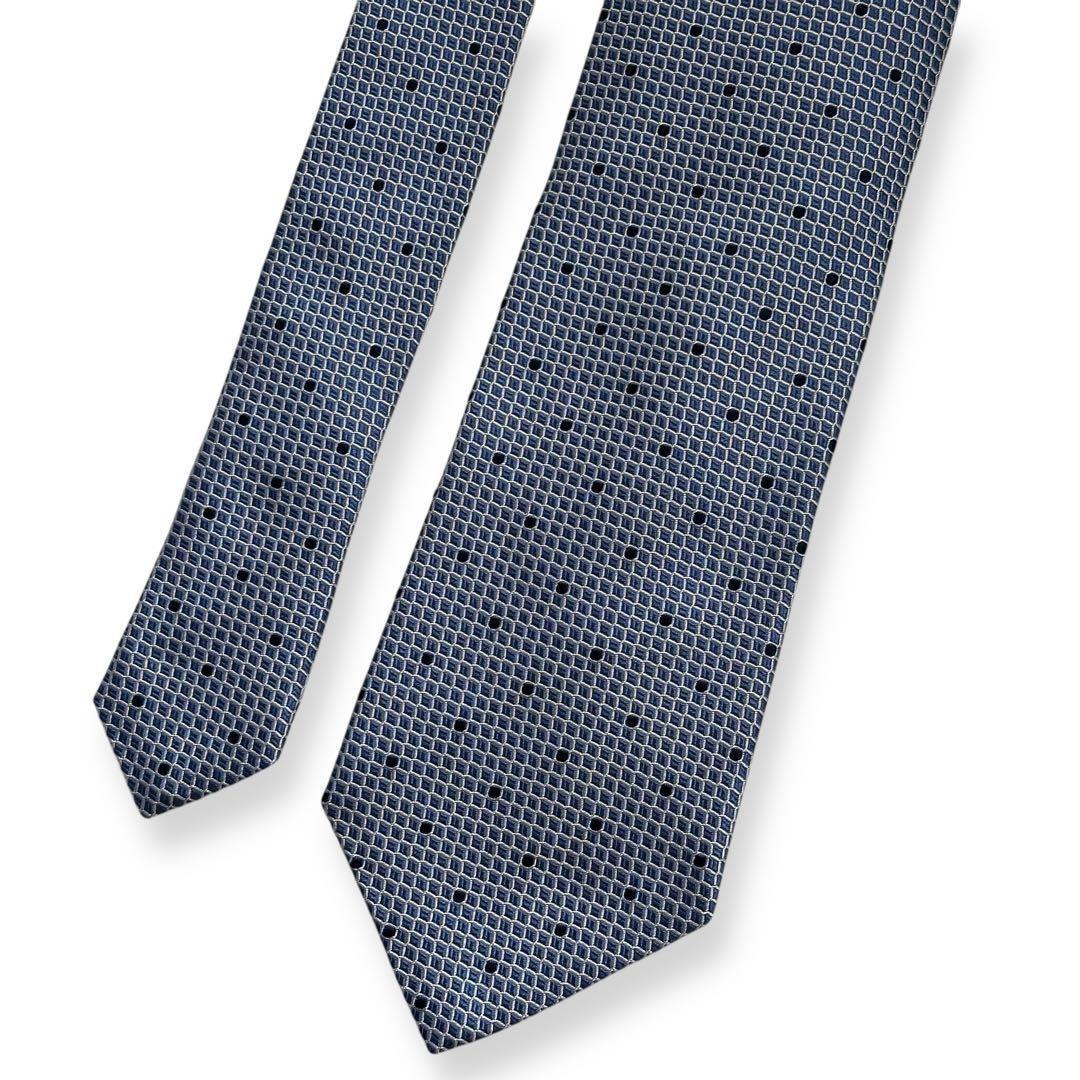 美品✨エルメネジルドゼニア　ネクタイ　トリプルエックス　光沢感　【A】