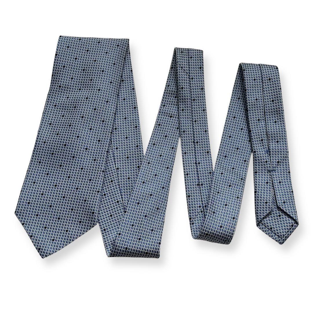 美品✨エルメネジルドゼニア　ネクタイ　トリプルエックス　光沢感　【A】