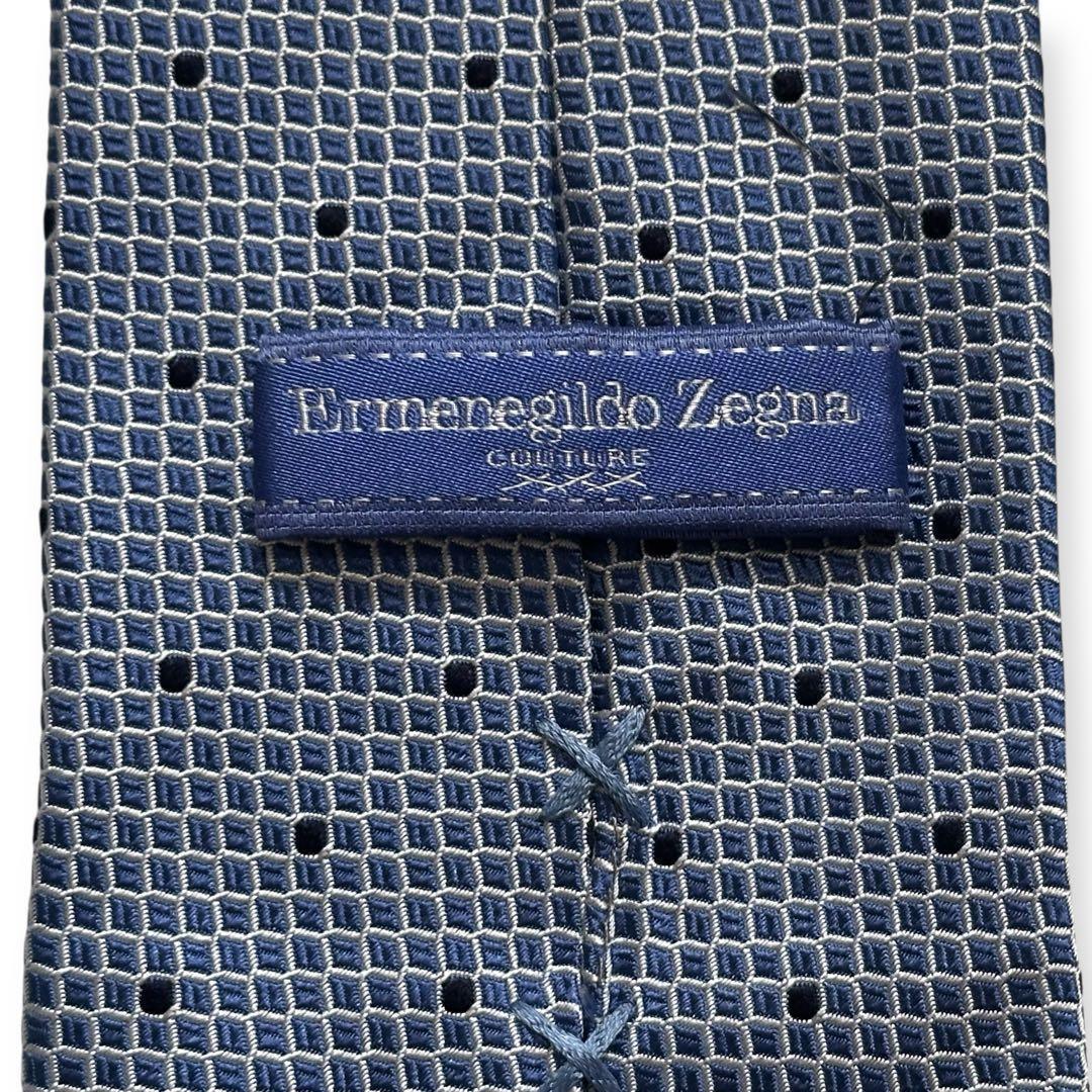 美品✨エルメネジルドゼニア　ネクタイ　トリプルエックス　光沢感　【A】