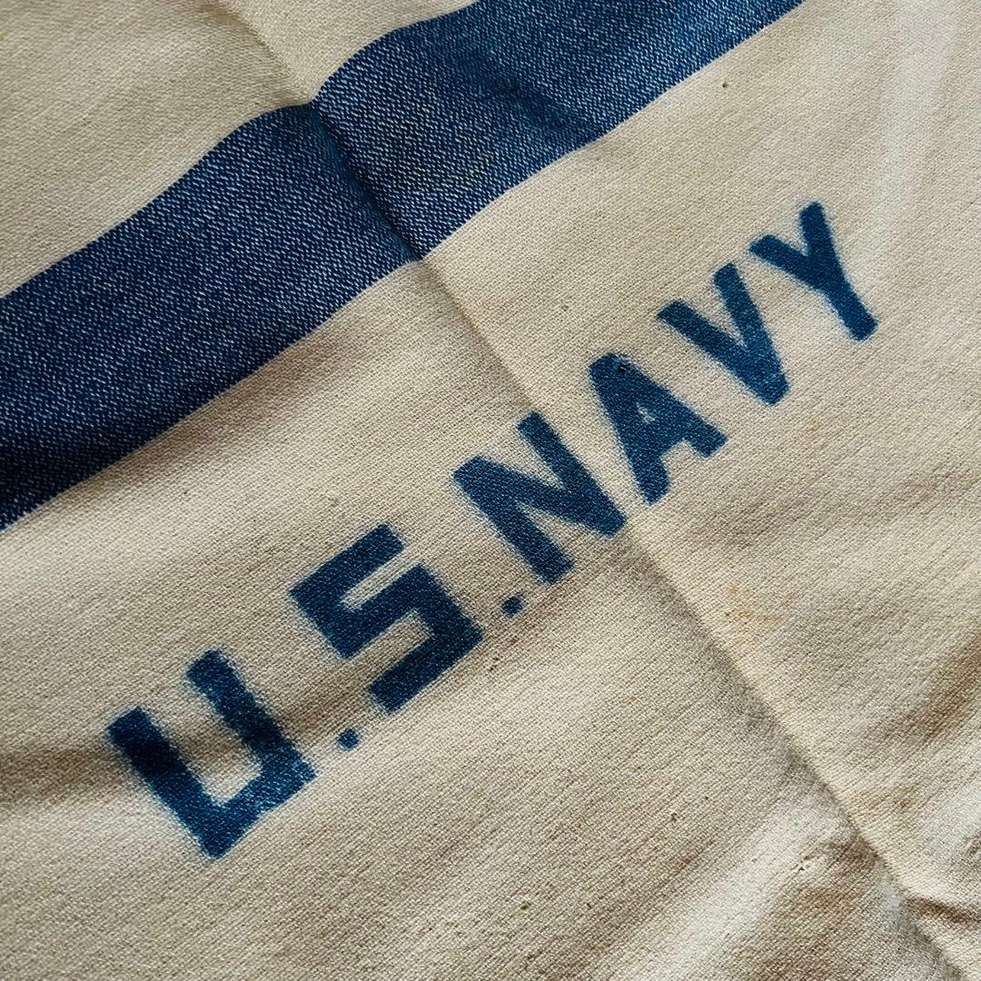 1950s U.S.NAVY USN ウール ブランケット