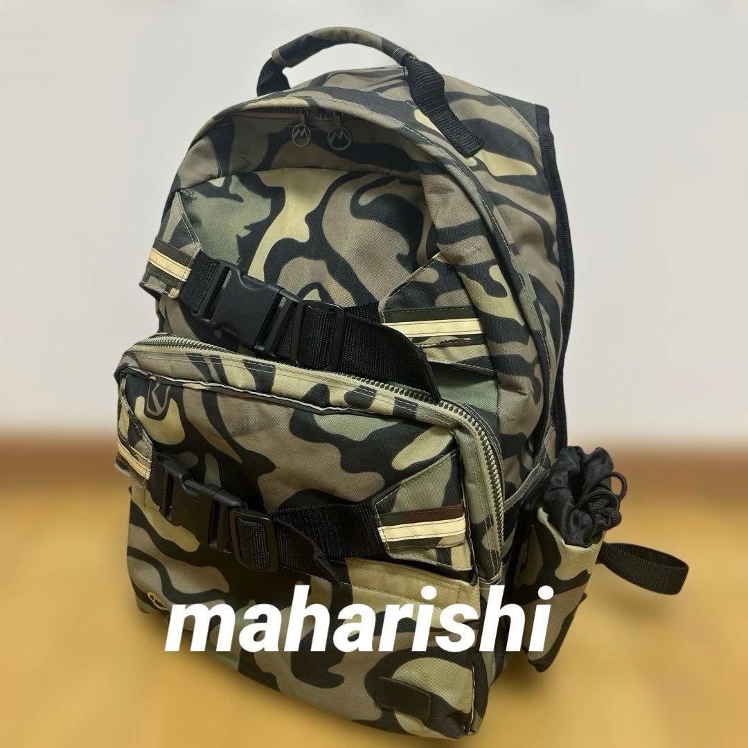 【希少】90s maharishi 忍者タグ (旧タグ)リュックバック カモフラ
