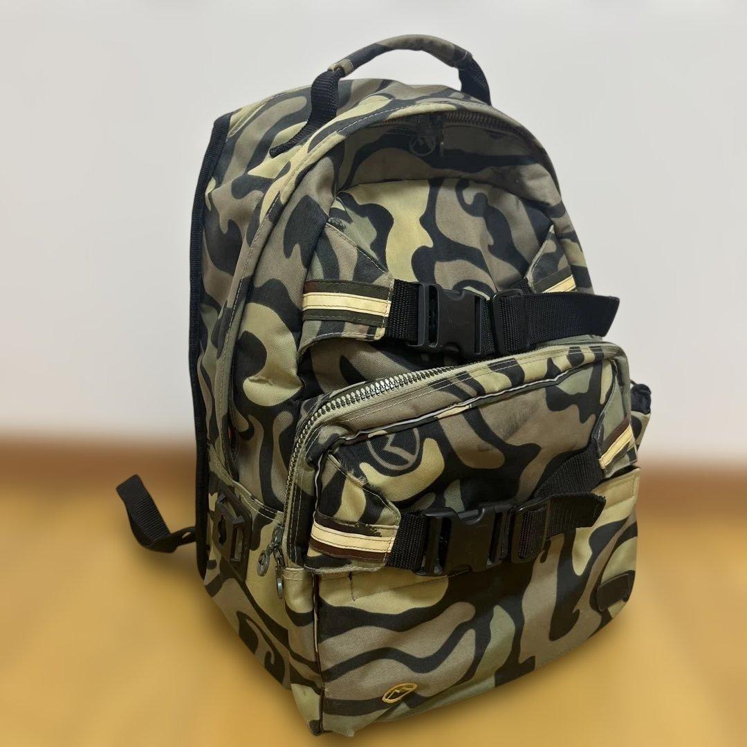 【希少】90s maharishi 忍者タグ (旧タグ)リュックバック カモフラ