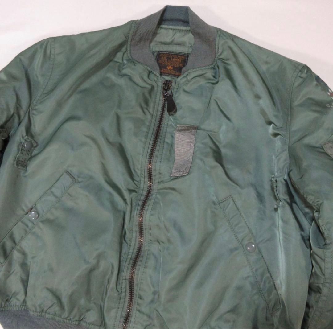 美品　90s　USA製　50s復刻　ALPHA INDUSTRIES　MA-1