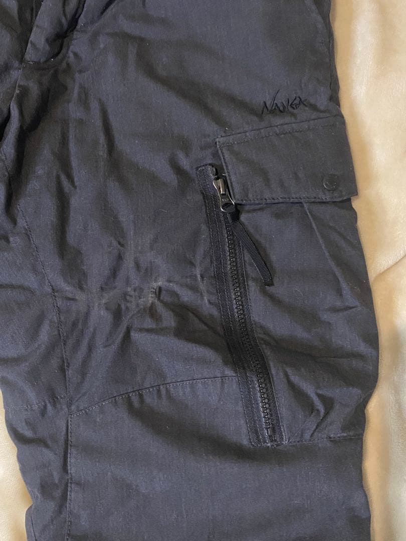 Amedama　ナンガ焚火ダウンパンツ /JPN M/ GRY(コゲ有)