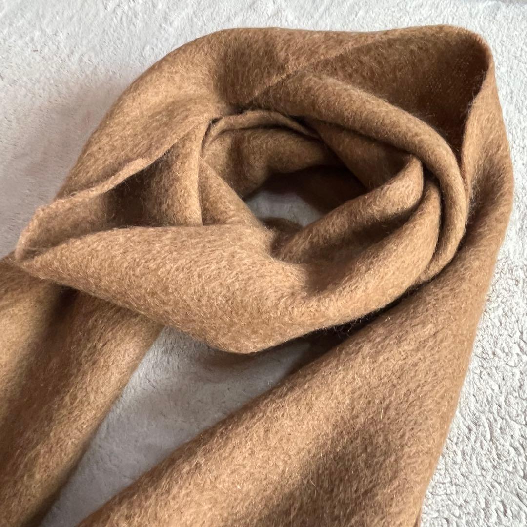 新品✨️トゥモローランド モヘヤウールナイロンソリッドストール キャメル マフラー