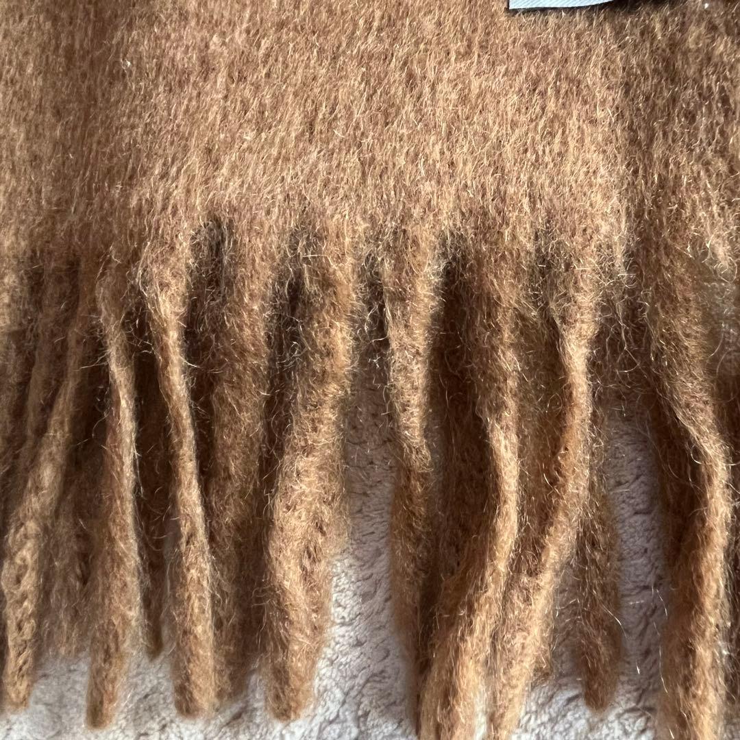 新品✨️トゥモローランド モヘヤウールナイロンソリッドストール キャメル マフラー