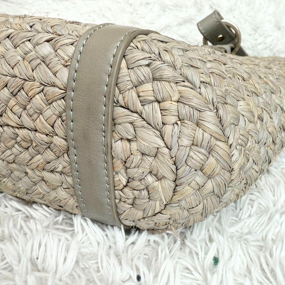 【美品】ヘレンカミンスキー 2way ラフィア かごバッグ ショルダーバッグ