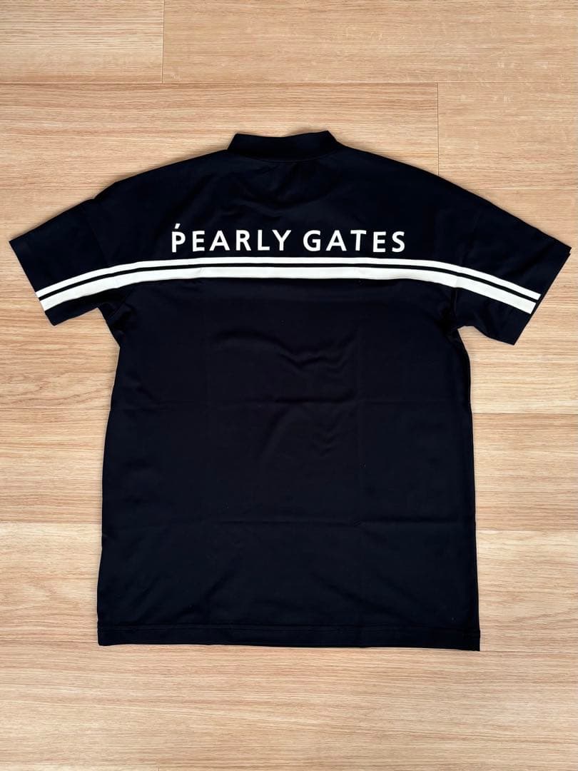 PEARLY GATES ネイビー モックネックシャツ