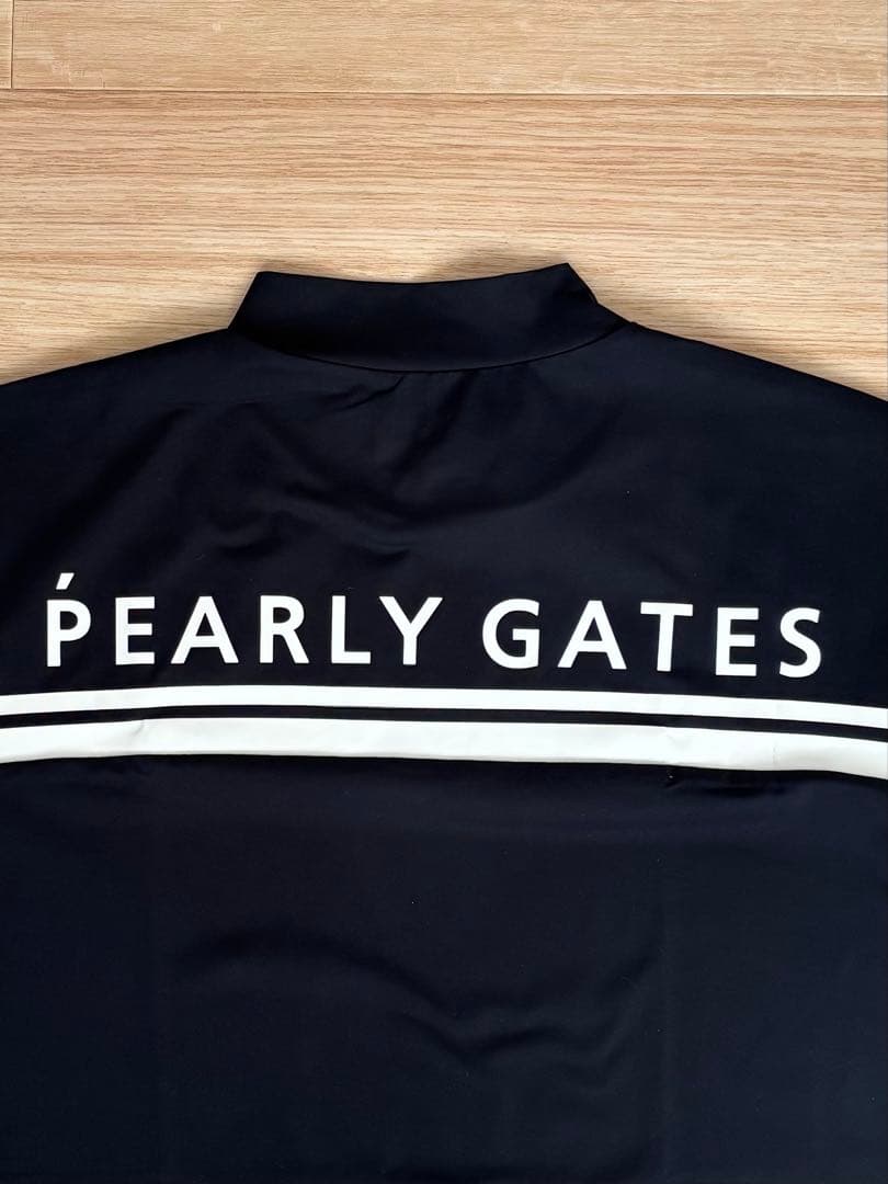 PEARLY GATES ネイビー モックネックシャツ