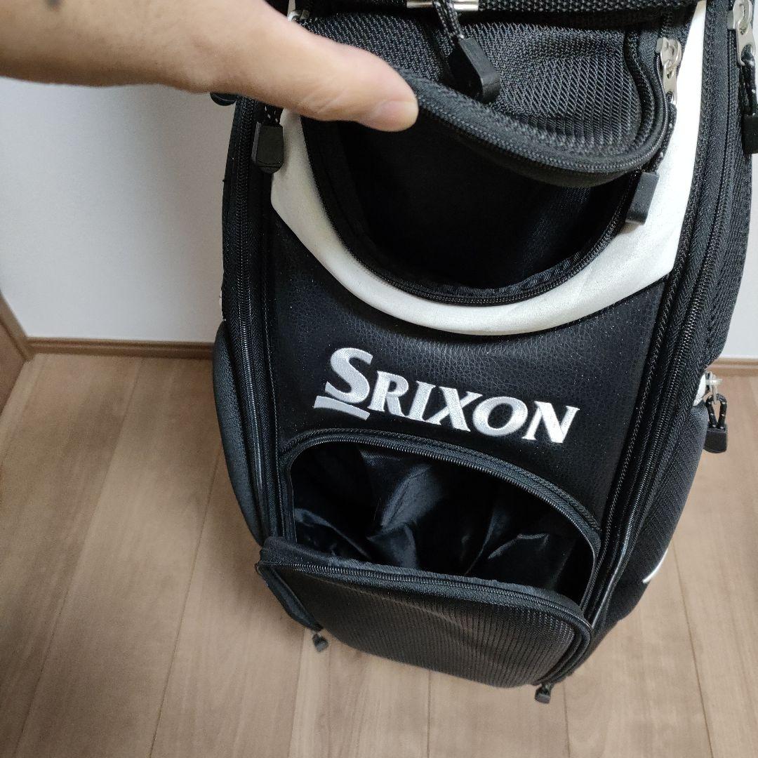 Srixon メンズ キャディバッグ 黒白