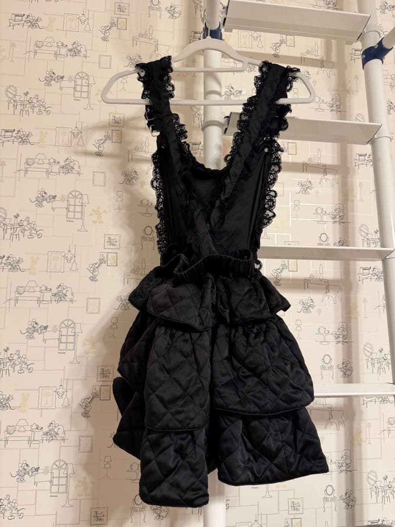 DimMoire キルティングサロペット