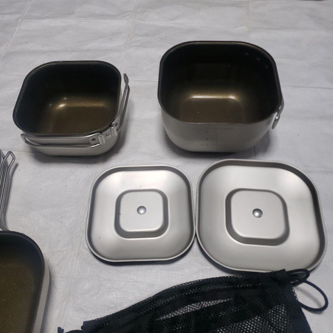 スノーピーク角形クッカーセット 収納ネット付き