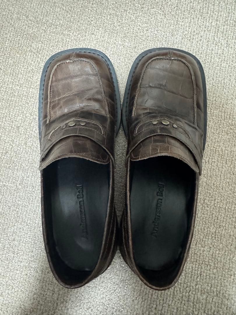 靴 andersson Bell Brown Loafers 40