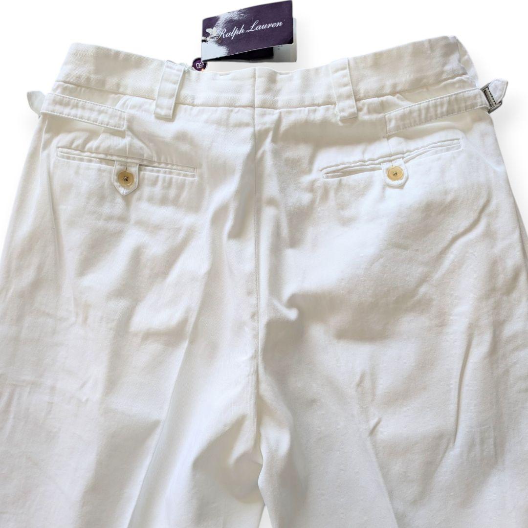 【新品】RALPH LAUREN PURPLE LABELホワイトチノスラックス