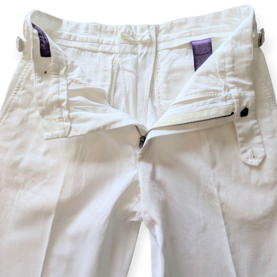 【新品】RALPH LAUREN PURPLE LABELホワイトチノスラックス