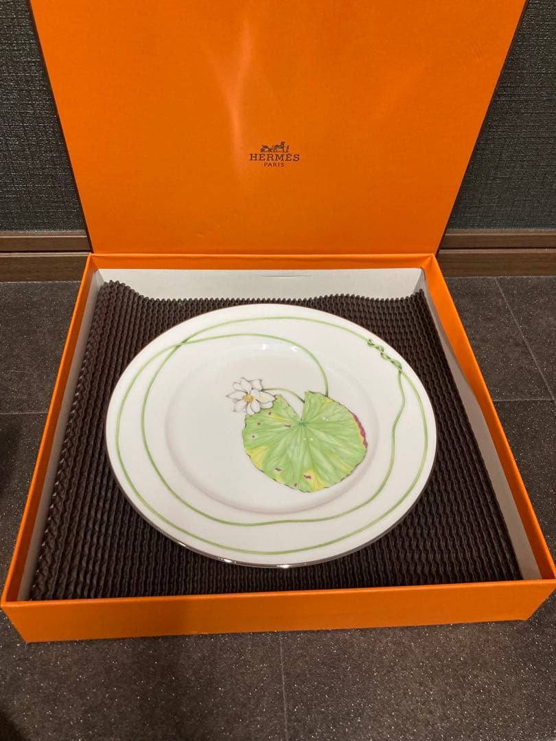 エルメス　ナイルの庭　ディナープレート　22.5cm