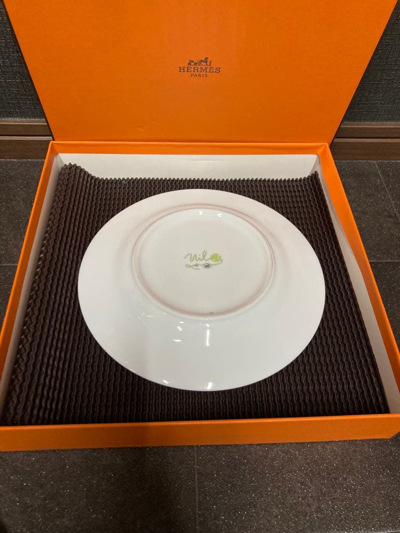 エルメス　ナイルの庭　ディナープレート　22.5cm